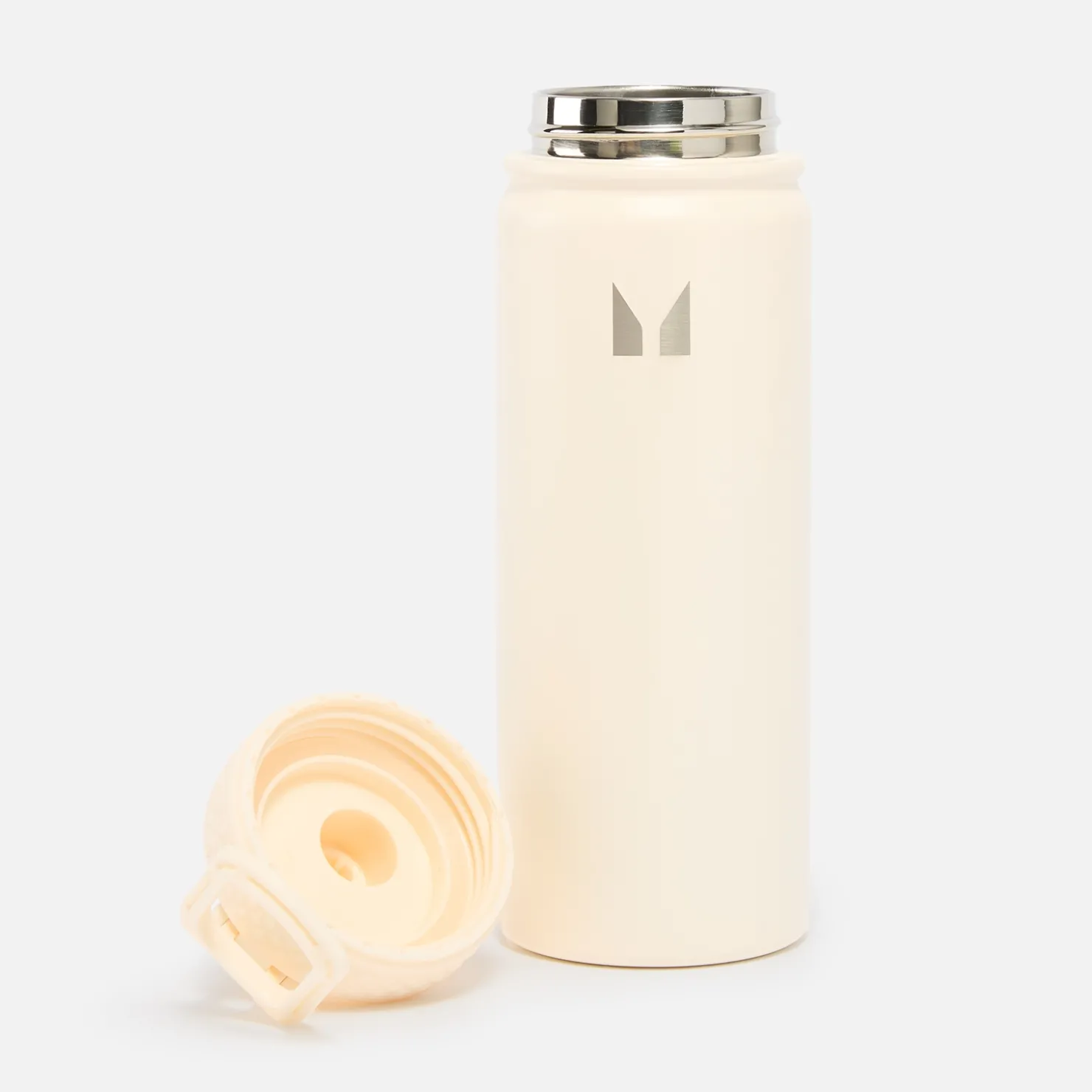MYPROTEIN Mittelgroße Metallwasserflasche – Cremefarben* Flaschen & Shaker | Flaschen & Shaker