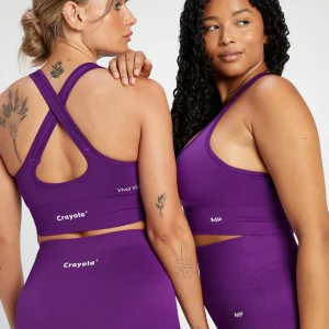 MYPROTEIN MP Damen Crayola Sport-BH – Vivid Violet*Damen T-Shirts & Tops