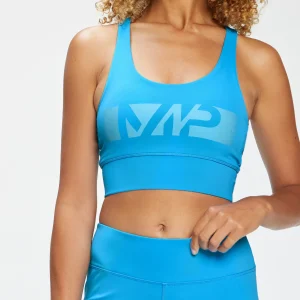 MYPROTEIN MP Damen Graffiti-Grafik Training Sport-BH — Intensives Blau*Damen Sporttops | T-Shirts & Tops