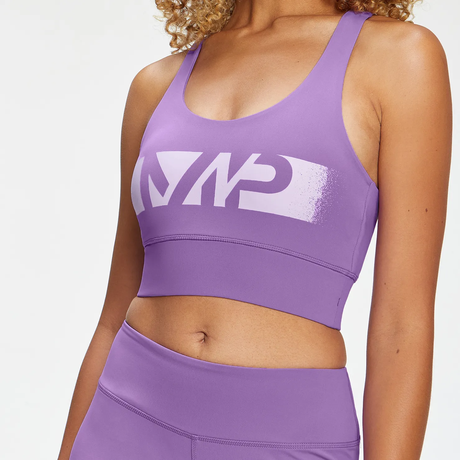 MYPROTEIN MP Damen Graffiti-Grafik Training Sport-BH — Dunkler Flieder*Damen Sporttops | T-Shirts & Tops