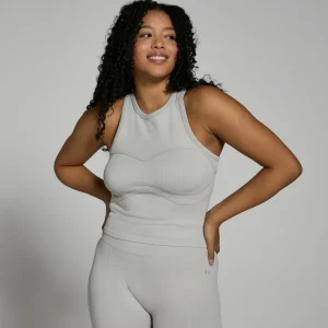 MYPROTEIN MP Damen Lifestyle Geripptes Tanktop – Hellgrau*Damen Sporttops | T-Shirts & Tops