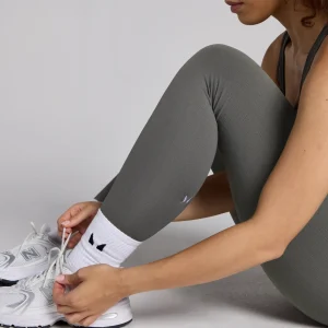 MYPROTEIN MP Damen Lifestyle Nahtlose Waffel-Leggings – Gunmetal*Damen Leggings