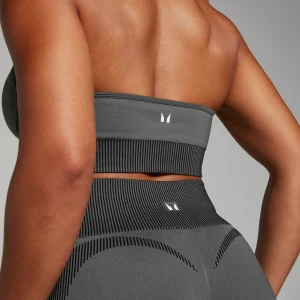 MYPROTEIN MP Damen Nahtloser Zweifarbiger Sport-BH – Schwarz*Damen Sports Bras