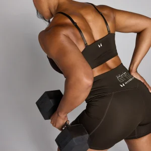 MYPROTEIN MP Damen Origin Graphic Trainingsshorts – Kaffee*Damen Shorts