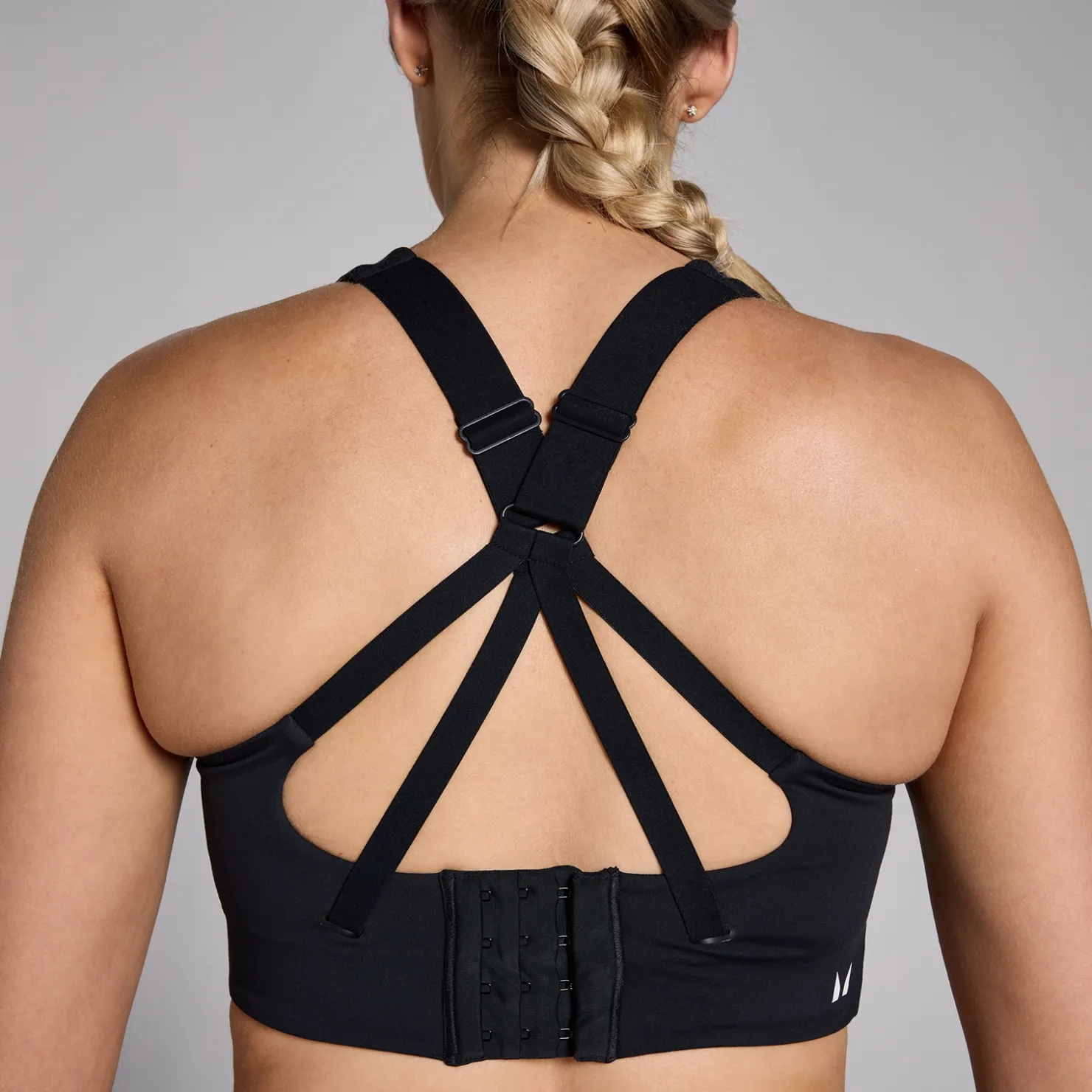 MYPROTEIN MP Damen Power BH mit starkem Halt – Schwarz*Damen Sports Bras