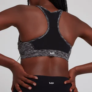 MYPROTEIN MP Damen Power Netz-Sport-BH – Black Space Dye*Damen Sports Bras