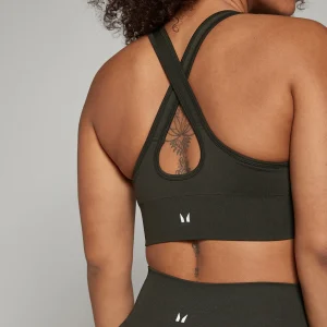 MYPROTEIN MP Damen Shape nahtloser Sport-BH — Waldgrün*Damen Sports Bras