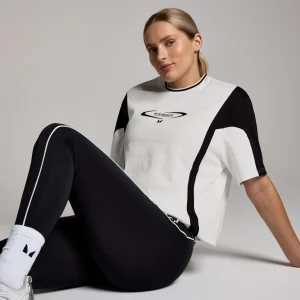 MYPROTEIN MP Damen Tempo Contrast Retro Oversized-T-Shirt – Weiß*Damen T-Shirts & Tops