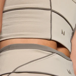 MYPROTEIN MP Damen Tempo Contrast Texture Sport-BH – Kaschmir*Damen Sports Bras