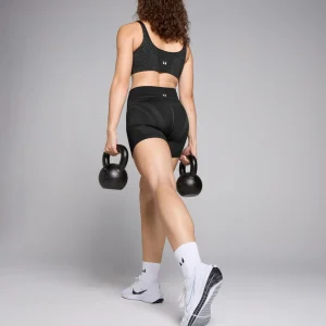 MYPROTEIN MP Damen Tempo Nahtlose Linear-Shorts – Schwarz*Damen Shorts