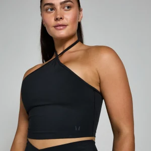 MYPROTEIN MP Damen Tempo Neckholder-Top – Schwarz*Damen Sporttops | T-Shirts & Tops