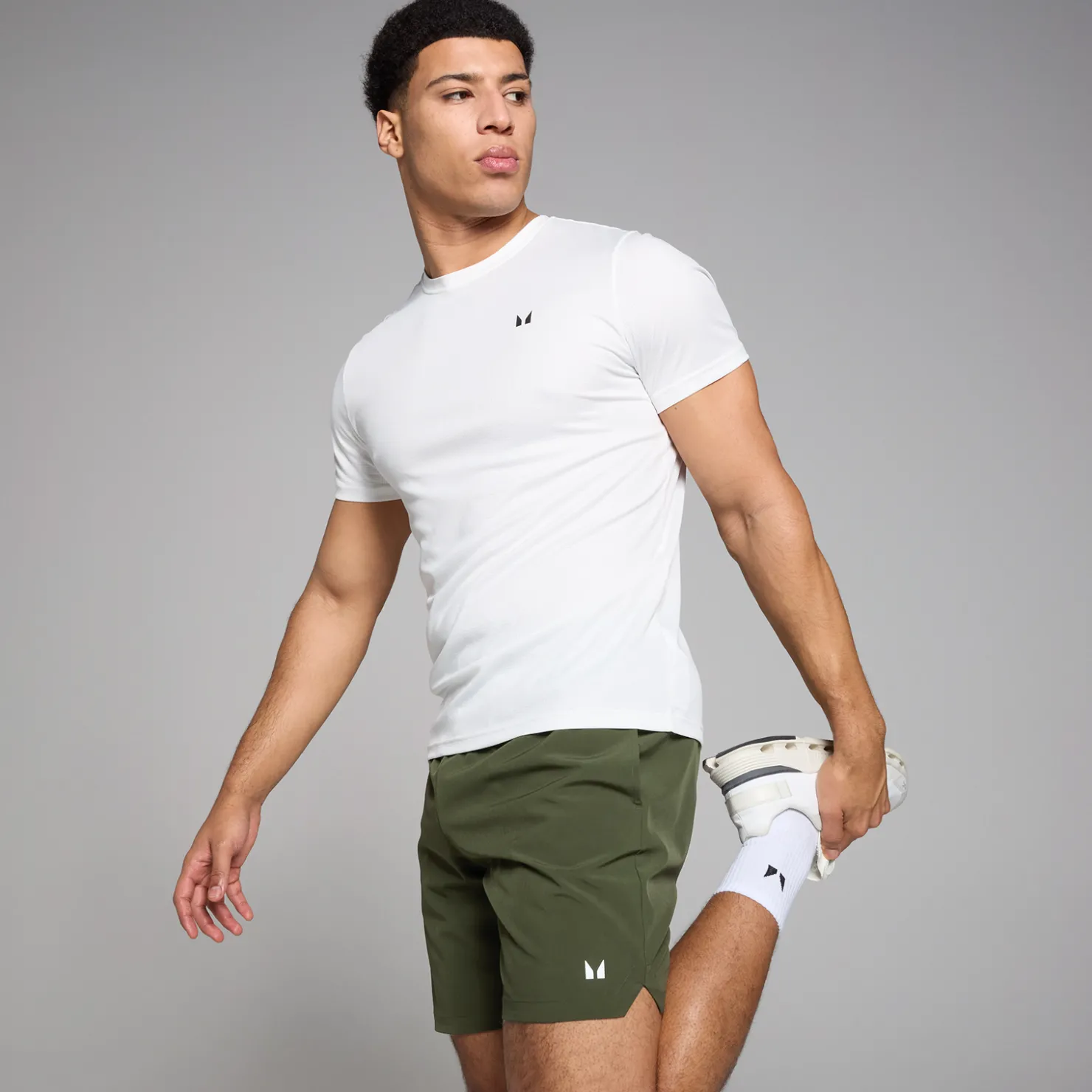 MYPROTEIN MP Herren Active Gewebte 18-cm-Shorts – Dunkles Khaki*Herren Shorts