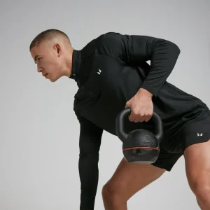 MYPROTEIN MP Herren Trainingstop mit 1/4-Reißverschluss – Schwarz*Herren T-Shirts & Tops