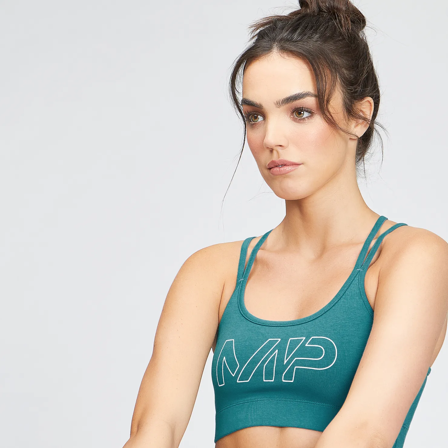MYPROTEIN MP Original Jersey-BH für Damen — Teal*Damen Sports Bras