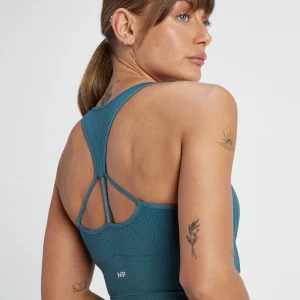 MYPROTEIN MP Tempo Ultra Nahtloser Sport-BH für Damen – Blaugrau*Damen Sports Bras